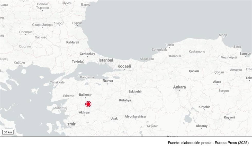 Terremoto en Turquía, a 10 de agosto de 2025