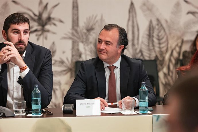 Archivo - El presidente del grupo parlamentario VOX en las Cortes de Castilla-La Mancha, David Moreno.