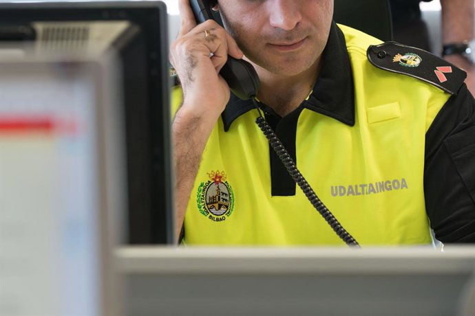 Archivo - Arquivo - Imagem de um policial municipal de Bilbao.