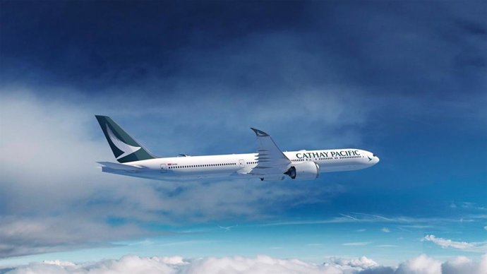 A Cathay Pacific 777-9 is depicted here (Boeing image).