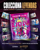 Foto: Legends y Panini se unen para regalar el álbum oficial de LaLiga 2025/26