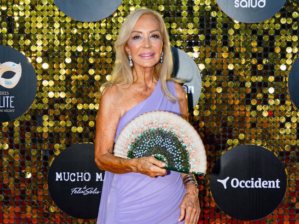 Carmen Lomana durante la gala Starlite, a 10 de agosto de 2025, en Marbella (España)