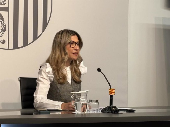 Archivo - La vicepresidenta del Gobierno de Aragón, Mar Vaquero.