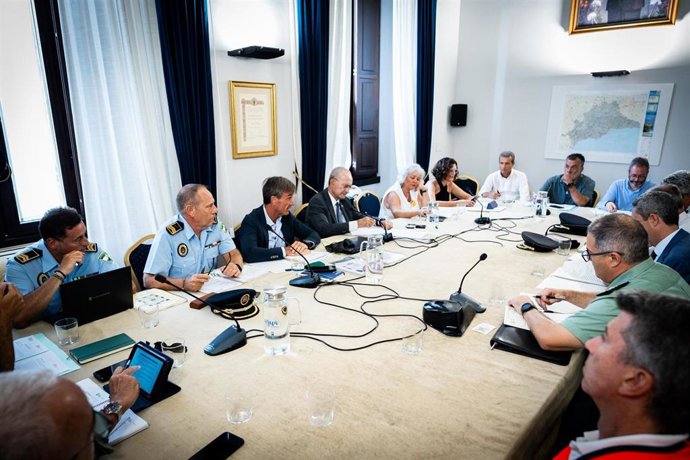 Reunión de la junta de local de seguridad  para la Feria