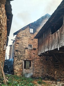 Incendio zona de Las Médulas