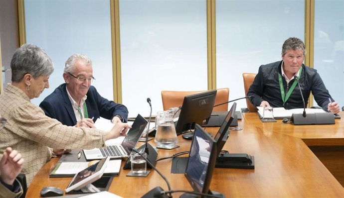 Archivo - El viceconsejero de Política Lingüística del Gobierno Vasco, Aitor Aldasoro, y el director del Instituto de Alfabetización y Reeuskaldunización de Adultos (HABE), Jokin Azkue