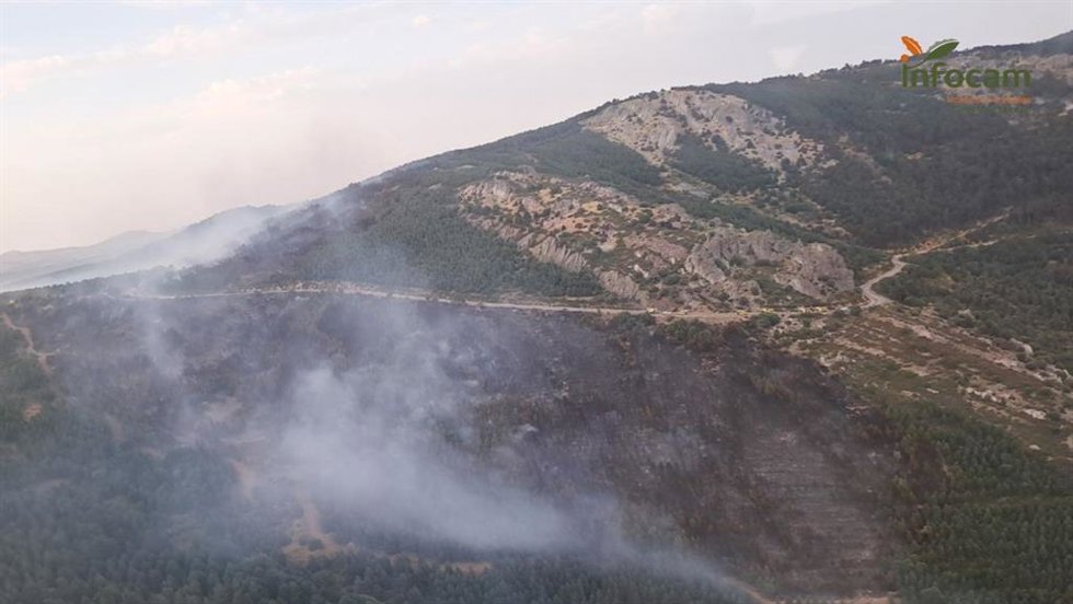 El incendio en La Huerce, Guadalajara.