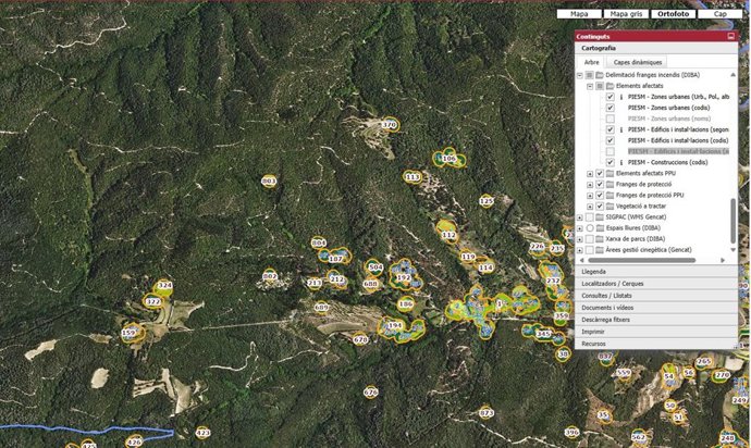 Ejemplo de un plano de delimitación
