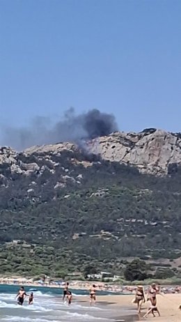 Incendio declarado en un paraje de Tarifa