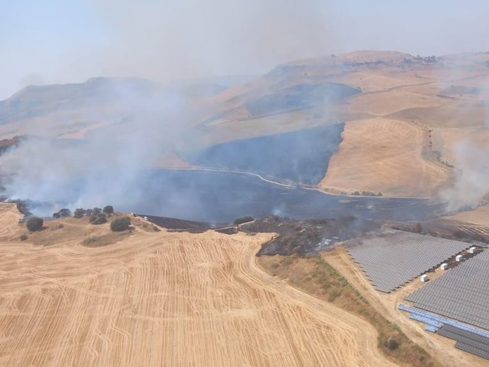 Incendio declarado en Ronda
