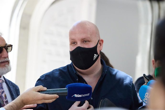 Archivo - El empresario Álvaro Romillo, alias 'CryptoSpain', ofrece declaraciones a la prensa al salir de declarar en el Tribunal Supremo, a 11 de julio de 2025, en Madrid (España). El magistrado del Tribunal Supremo (TS) Julián Sánchez Melgar ha citado a