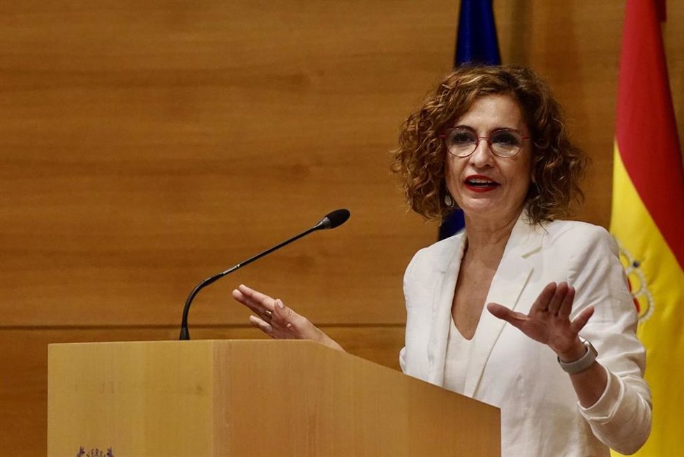La vicepresidenta primera del Gobierno y ministra de Hacienda, María Jesús Montero. Imagen de archivo. 