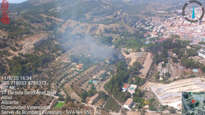 Incendio en Alcoi