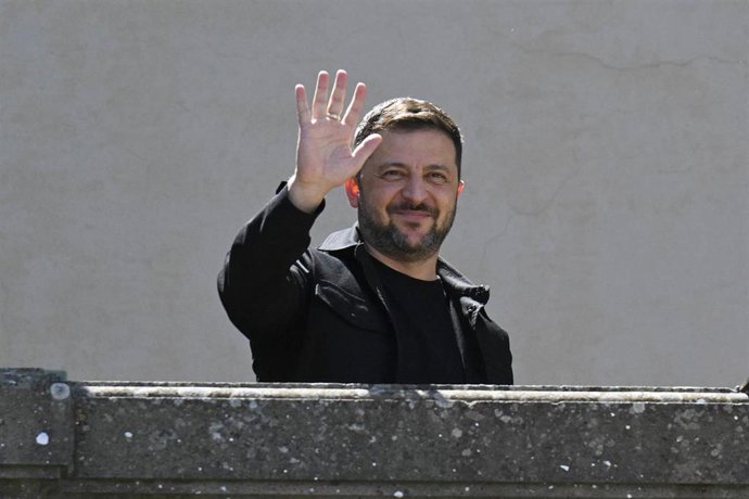 Archivo - Volodimir Zelenski, presidente de Ucrania