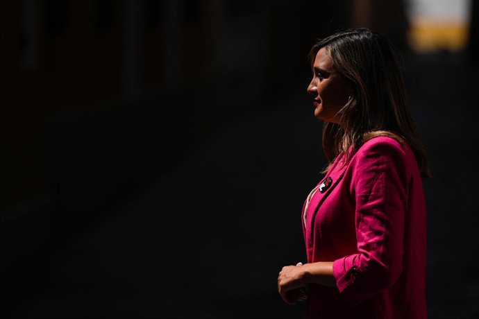 A vice-secretária geral do PSOE-A e porta-voz do Grupo Socialista no Parlamento da Andaluzia, María Márquez, em uma entrevista à Europa Press.