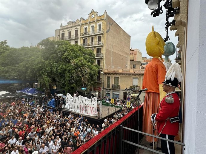 Archivo - Arxiu - El pregó de la Festa Major de Gràcia de Barcelona de 2024
