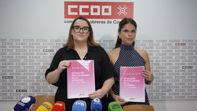 Rueda de prensa de Rosa Mantecón y Andrea Garay.