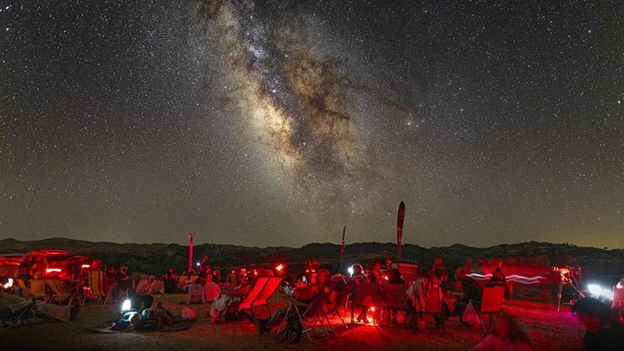 Imagen de archivo de una star party en la Sierra de Segura