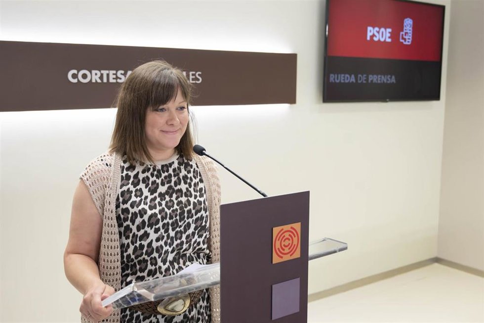 La diputada autonómica del PSOE Aragón y alcaldesa de Mirambel (Teruel), Carmen Soler, se opone al almacenamiento de CO2 en el Maestrazgo.