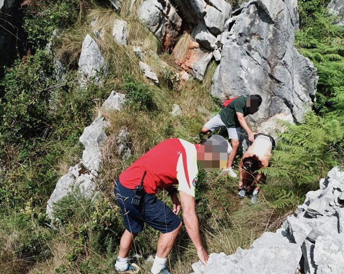 Rescate de dos senderistas.