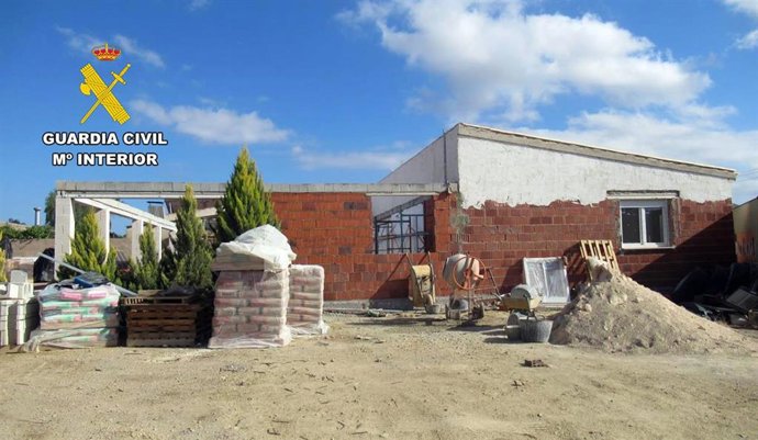 Una de las viviendas ilegales