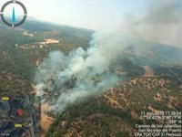 Estabilizado el incendio de San Nicolás del Puerto (Sevilla) que continúa con la SE-7101 cortada