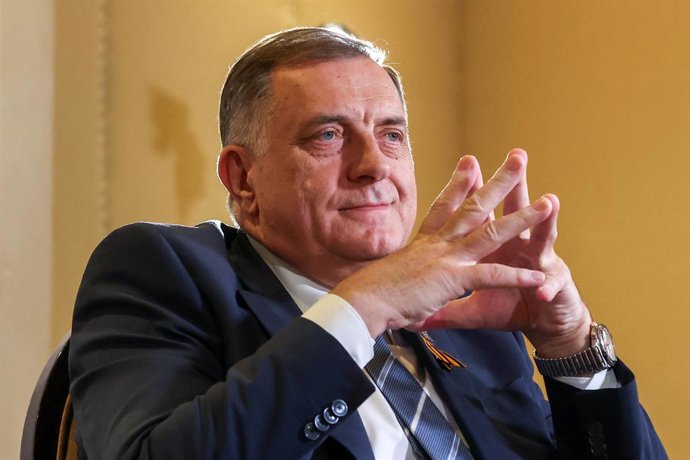 Archivo - RUSSIA, MOSCOW - MAY 10, 2025: Milorad Dodik, president of Republika Srpska, an entity within Bosnia and Herzegovina, gives an interview to the TASS Russian News Agency