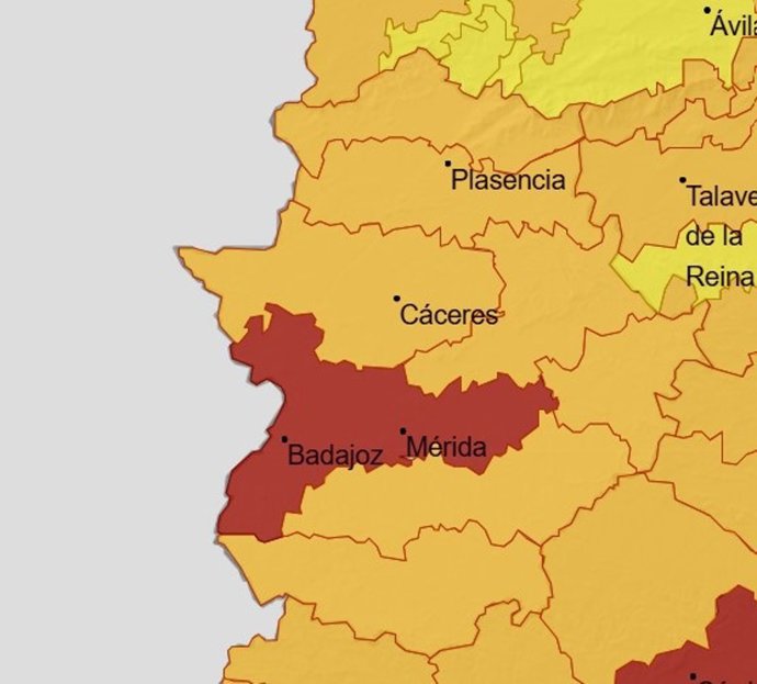 Aviso rojo para las Vegas del Guadiana