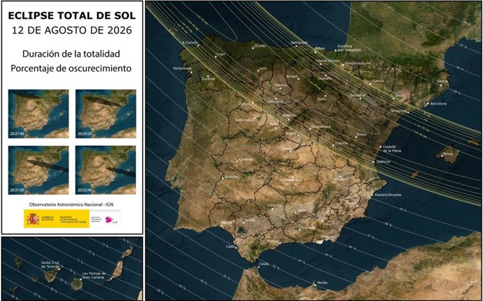 Archivo - Eclipse total de Sol del 12 de agosto de 2026