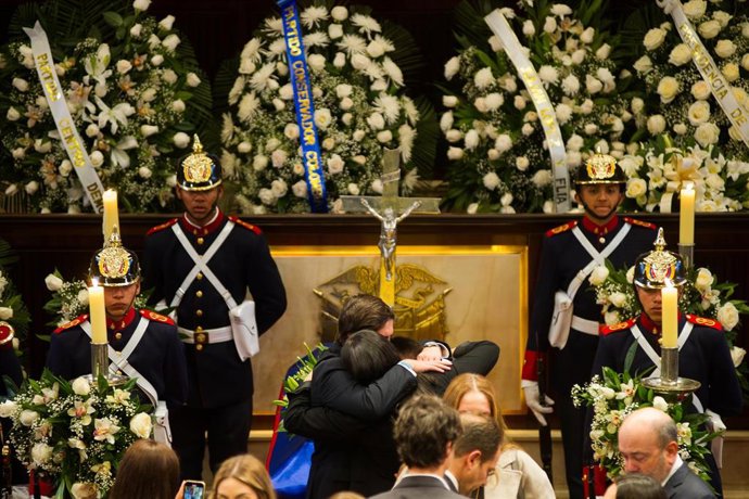 La despedida al senador y precandidato presidencial Miguel Uribe