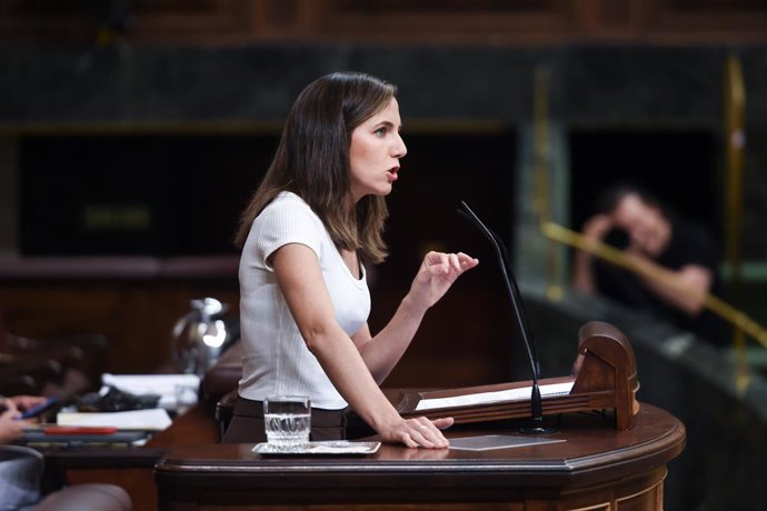 Archivo - Arquivo - A secretária-geral do Podemos e ex-ministra dos Direitos Sociais, Ione Belarra