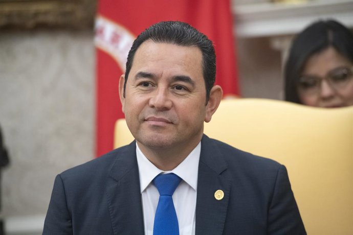 Archivo - Arquivo - Imagem de arquivo do ex-presidente da Guatemala Jimmy Morales