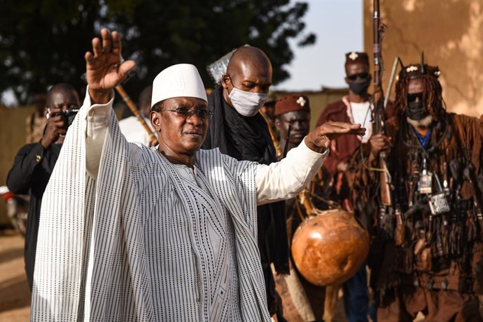 Archivo - February 4, 2022, Segou, Bamako District, Mali: The Malian Prime Minister, Choguel Kokalla Maiga after his opening speech at the Segou'Art fair and Festival on the Niger this Friday, February 4, 2022 in Segou, Mali. He announced that he had to l