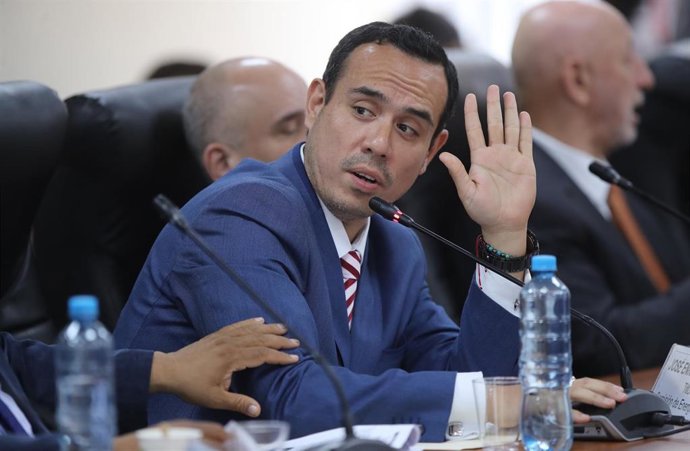 Archivo - El actual presidente del Congreso de Perú, José Jerí