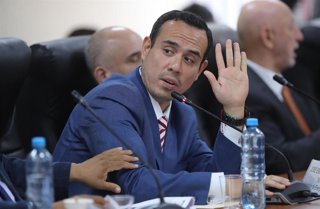 Archivo - El actual presidente del Congreso de Perú, José Jerí