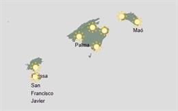 El tiempo hoy, miércoles 13 de agosto, en Baleares.