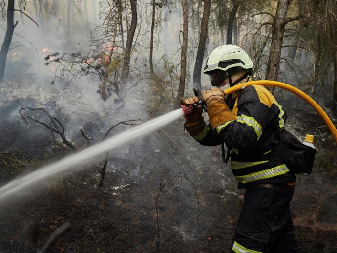Imagen de archivo del incendio de Carcastillo