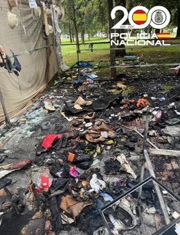 Detenidos en Miranda (Burgos) dos menores por tratar de quemar a un indigente mientras dormía en la calle.