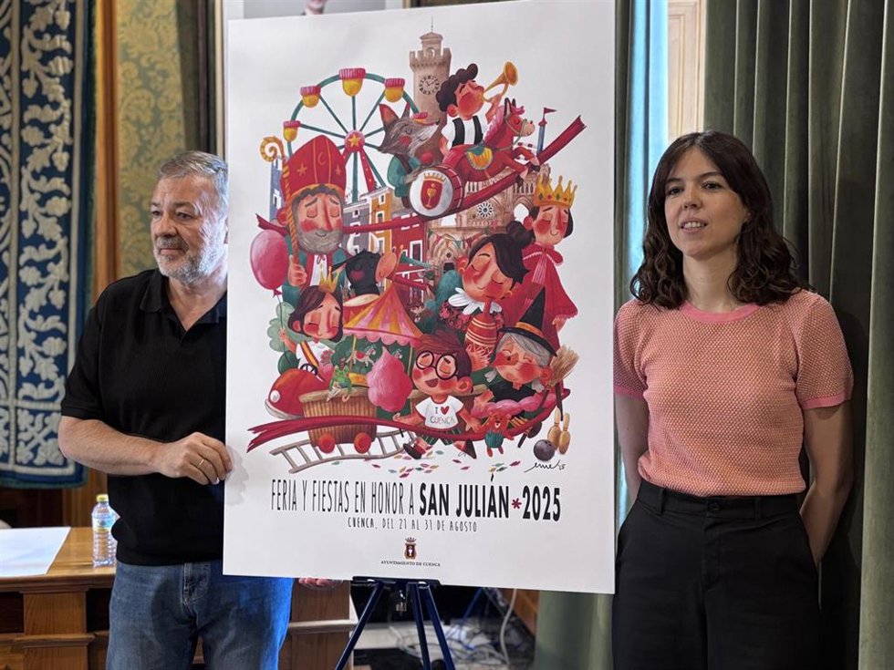 Presentación del cartel de la Fiestas de San Julián en el Ayuntamiento de Cuenca.