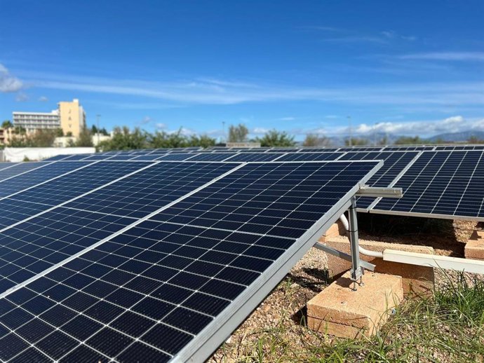 Archivo - Placas fotovoltaicas