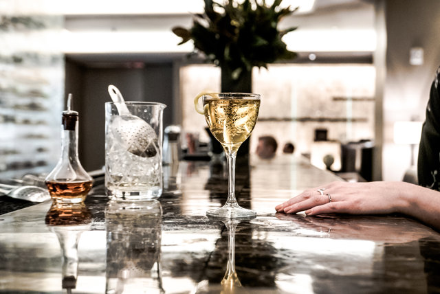 Dry Martini en The Knickerbocker