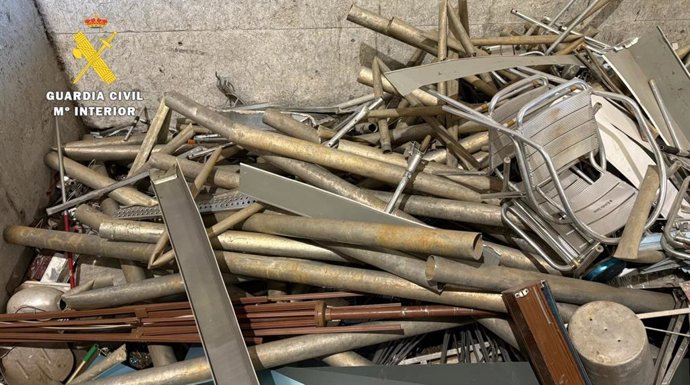 Detenido por el hurto de más de 100 kilos de tubos de riego en una finca agrícola de la provincia de Burgos.