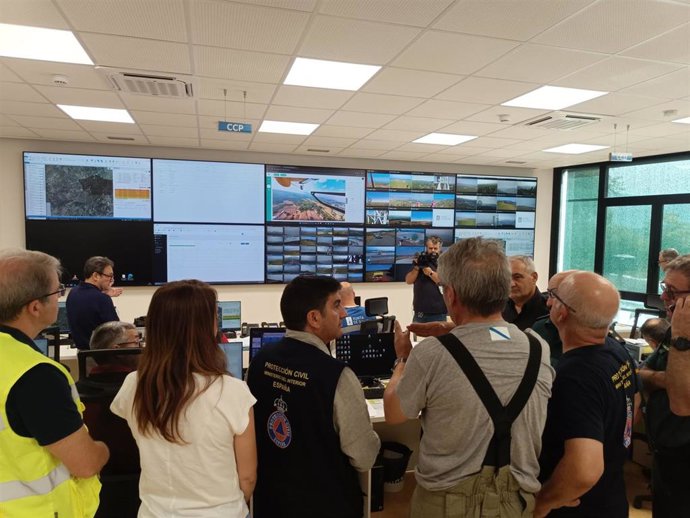 El delegado del Gobierno en Galicia, Pedro Blanco, en el CECOP de Ourense
