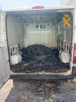 Cobre robado en obras en la A-6