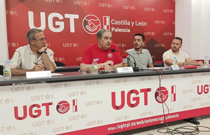 Representantes de UGT en Palencia.