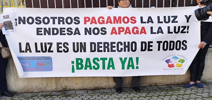 La Plataforma del Polígono Sur critica "apagones" en plena ola de calor" y pide "medidas preventivas".