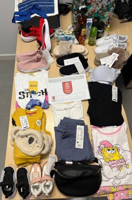 Imagen del material interceptado