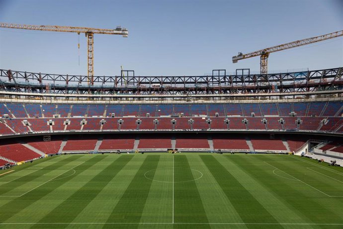 Estado de las obras en el Spotify Camp Nou a 13 de agosto de 2025