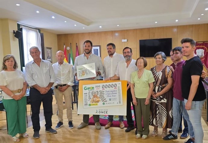 Presentación del cupón de la ONCE en Montijo.