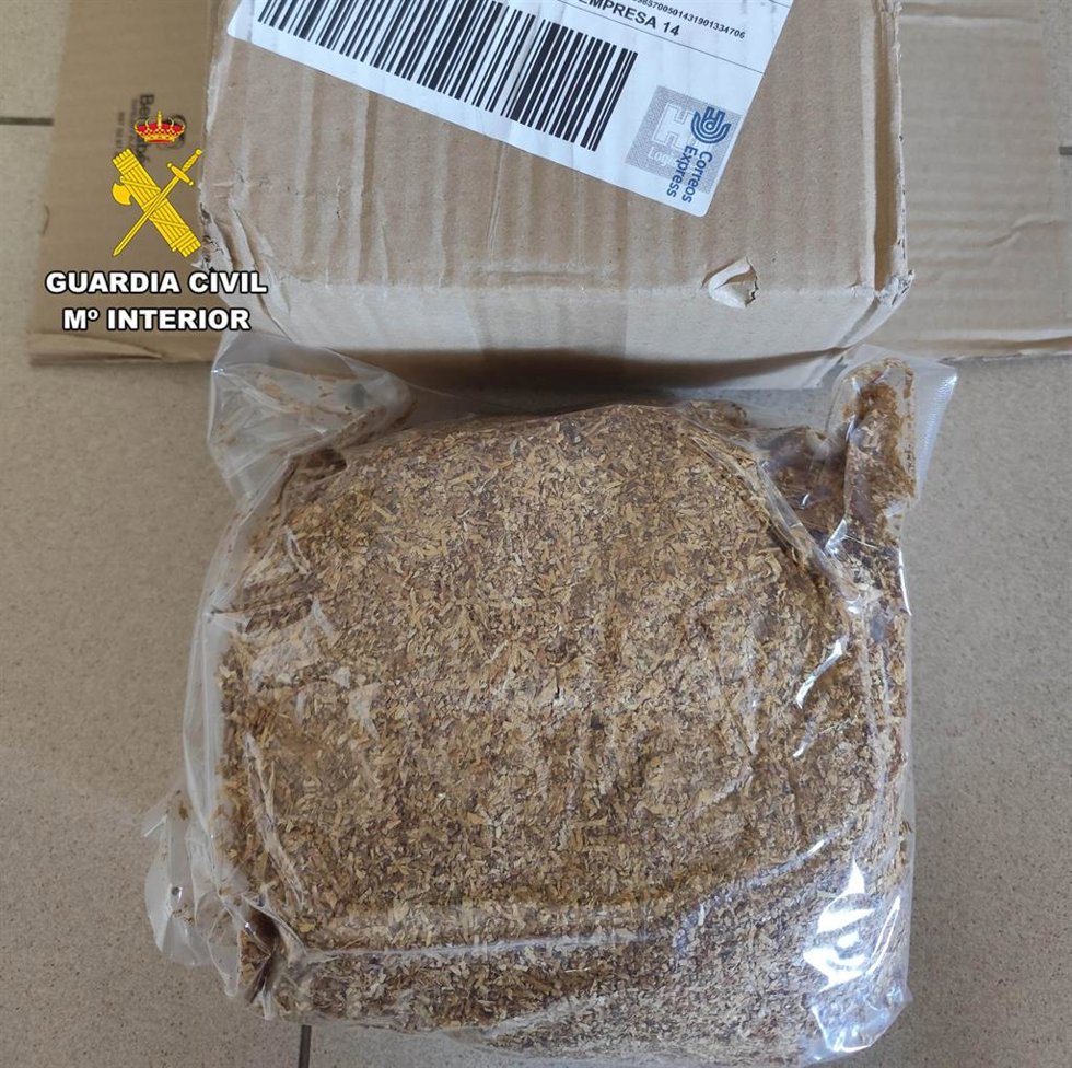Tabaco incautado.